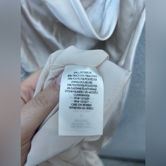 Alice + Olivia Harmony Drapery Slip Maxi Dress in Taupe - Picture 6 of 8